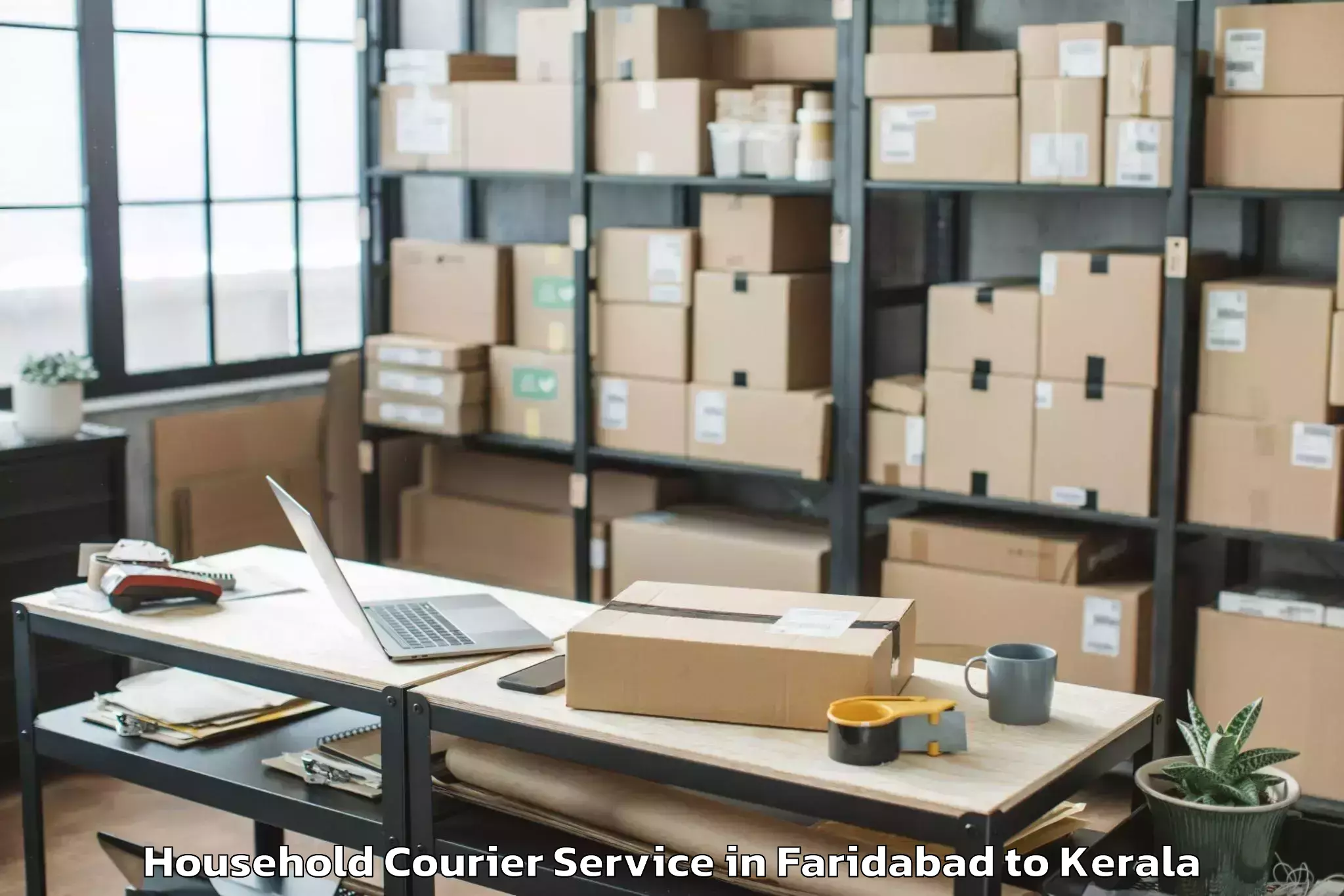 Book Faridabad to Karunagappally Household Courier